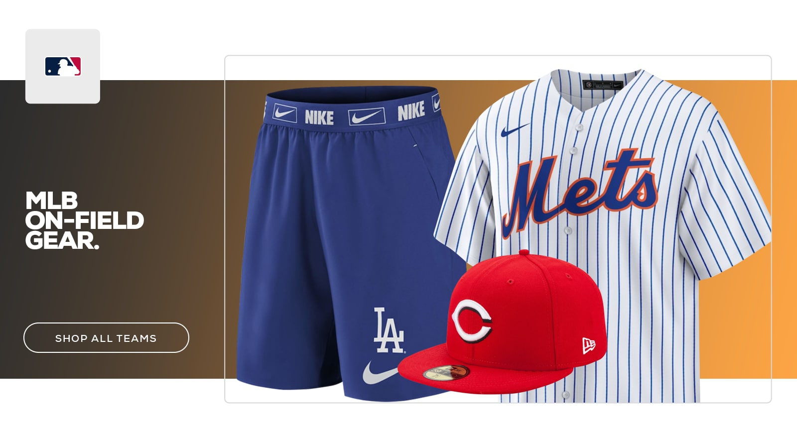 MLB 주요 구단 저지가 진열된 파나틱스 공식 홈페이지 화면